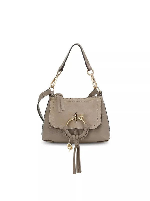 Women's Joan Leather And Suede Mini Hobo Bag In Motty Grey