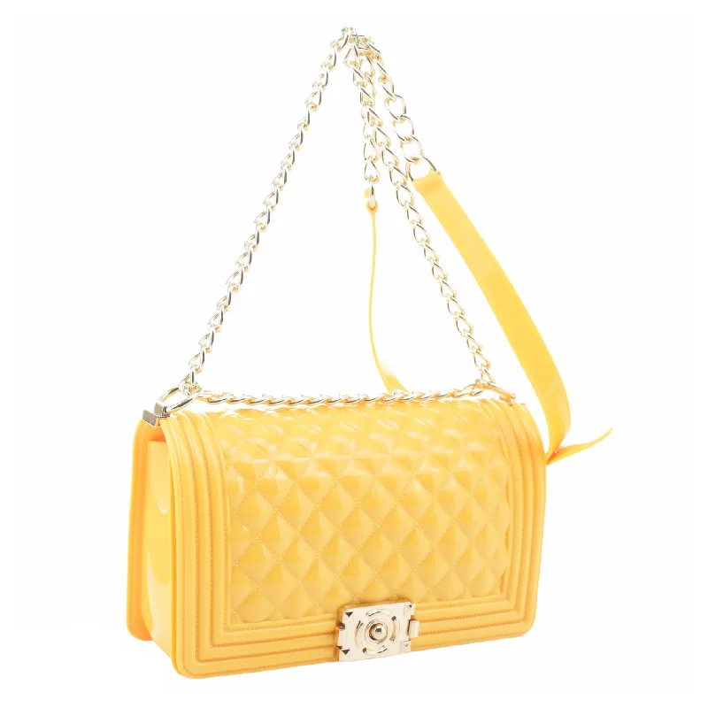 Yellow Jelly Crossbody Bag